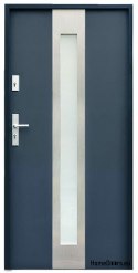 PORTA ESTERNA SU MISURA W11 80/90 BIANCO ANTRACITE