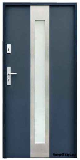 PORTA ESTERNA SU MISURA W11 80/90 BIANCO ANTRACITE