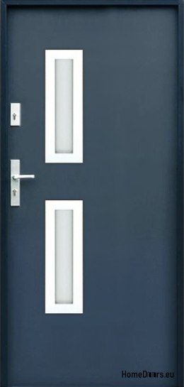 PORTA ESTERNA SU MISURA W17 ANTRACITE, SCHIUMA BIANCA