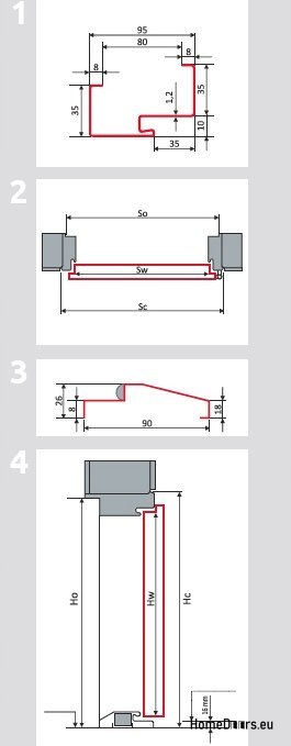 PORTE ESTERNE SU MISURA W23 BIANCO ANTRACITE, SCHIUMA PORTE ESTERNE SU MISURA W23 BIANCO ANTRACITE, SCHIUMA