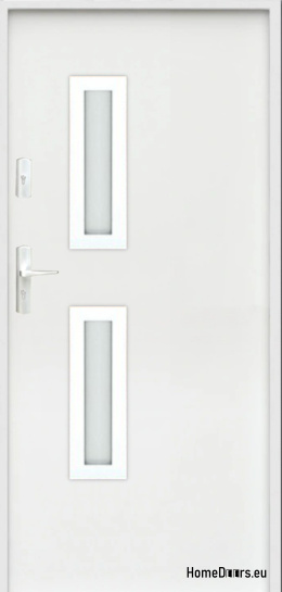 PORTA ESTERNA SU MISURA W17 ANTRACITE, SCHIUMA BIANCA