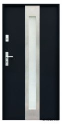 PORTE ESTERNE SU MISURA W11 90 NERO, SCHIUMA