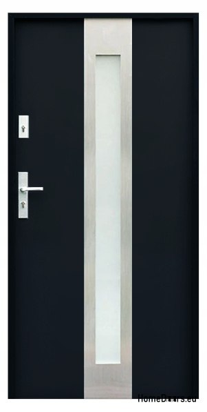 PORTE ESTERNE SU MISURA W11 90 NERO, SCHIUMA