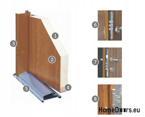 PORTA ESTERNA SU MISURA W17 70 L NERO, SCHIUMA PORTA ESTERNA SU MISURA W17 70 L NERO, SCHIUMA