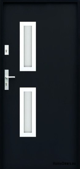 PORTE ESTERNE SU MISURA W17 80 P NERO, SCHIUMA