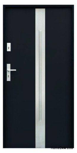 PORTE ESTERNE SU MISURA W18 90 NERO, SCHIUMA