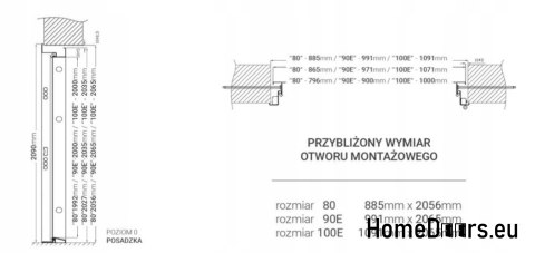 PORTE ESTERNE POLACCHE 55mm LAK Bulaj 80, 90.100 PORTE ESTERNE POLACCHE 55mm LAK Bulaj 80, 90.100