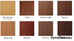 Porte esterne in legno rovere 74mm DŻANA