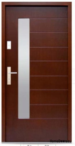 Porte esterne in legno rovere 74mm ione