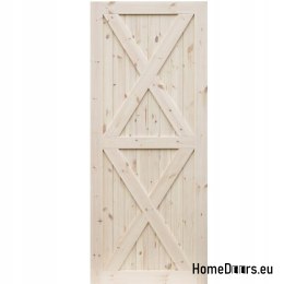 PORTE IN LEGNO DI PINO FULL RADEX LOFT XX 80