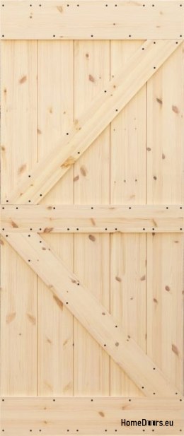 PORTE SCORREVOLI IN LEGNO DI PINO LOFT RUSTIC K 90