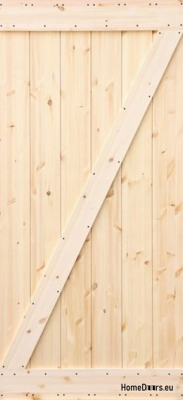 PORTA SCORREVOLE IN LEGNO PINO LOFT RUSTIC Z 90