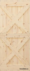 PORTE SCORREVOLI IN PINO LOFT RUSTICO XX 90