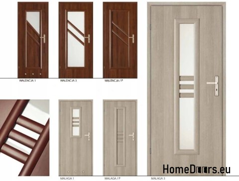 Porte delle camere con vetro interno MALAGA 60 Porte delle camere con vetro interno MALAGA 60