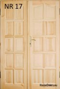 Porte in pino a doppia anta n. 17 con telaio