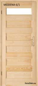 Porta bagno in legno pino MODENA 60/70/80/90