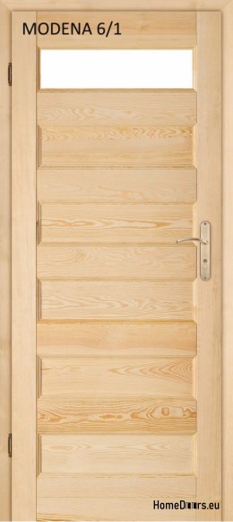 Porta bagno in legno pino MODENA 60/70/80/90