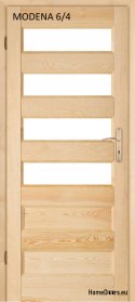 Porta bagno in legno pino MODENA 60/70/80/90