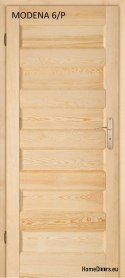 Porta bagno in legno pino MODENA 60/70/80/90
