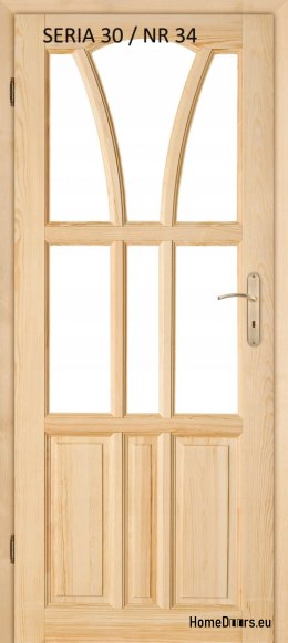 Porte in pino senza nodi SERIE 30 n. 34 60/70/80/90