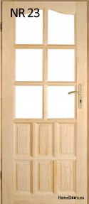 Porte interne in legno di pino n. 23 60/70/80/90
