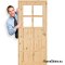 Porta al bagno WC legno annodato BACA 60/70/80/90