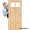 Porta al bagno WC legno annodato BACA 60/70/80/90