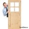 Porta al bagno WC pino crudo JUHAS 60/70/80/90