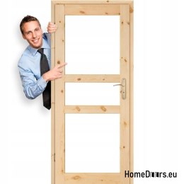 Porta della stanza in legno grezzo HARNAŚ 60/70/80/90