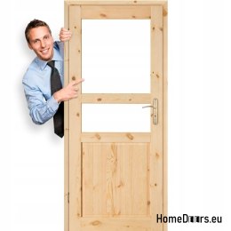 Porta della stanza in legno grezzo HARNAŚ 60/70/80/90