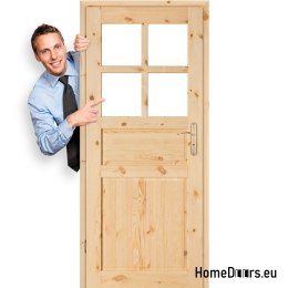 Porta della stanza in legno grezzo HARNAŚ 60/70/80/90