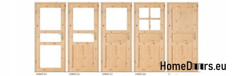 Porta della stanza in legno naturale HARNAŚ 60/70/80/90 Porta della stanza in legno naturale HARNAŚ 60/70/80/90