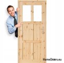 Porta a camera in legno annodato di pino GAZDA 60/70/80/90