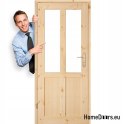 Porta a camera in legno annodato di pino GAZDA 60/70/80/90
