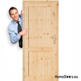Porta camera pino annodato legno Juhas 60/70/80/90