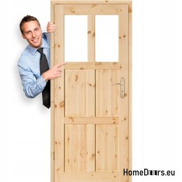Porte per WC in legno annodato di pino GAZDA 60/70/80/90