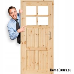 Porte per WC in legno annodato di pino GAZDA 60/70/80/90