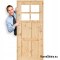 Porte per WC in legno annodato di pino GAZDA 60/70/80/90