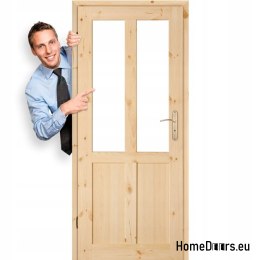 Porte per WC in legno annodato di pino GAZDA 60/70/80/90