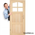 Porta in legno per bagno WC pino LONDRA 60/70/80/90
