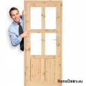 Porta a camera in legno annodato di pino GAZDA 60/70/80/90
