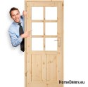 Porta a camera in legno annodato di pino GAZDA 60/70/80/90