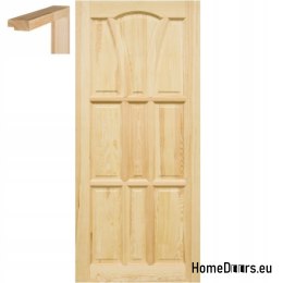 Porte in pino grezzo pieno 60/70/80/90 telaio STOLGEN WS5