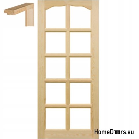 Porte in pino grezzo 60/70/80/90 con telaio STOLGEN LS1