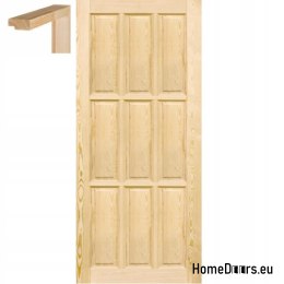 Porte in pino grezzo pieno 60/70/80/90 telaio STOLGEN TW
