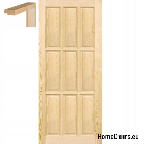 Porte in pino grezzo pieno 60/70/80/90 telaio STOLGEN TW
