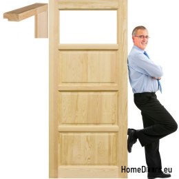Porta in legno con telaio manhattan TR2 60/70/80/90