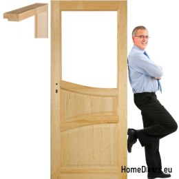 Porte in legno di pino con telaio STOLGEN SL3 60/70/80/90