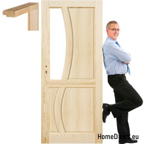 Porte in legno grezzo con telaio STOLGEN RN2 60/70/80/90