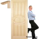 Porte in pino grezzo con telaio STOLGEN AR1 60/70/80/90